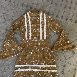 ASOS 70’s inspired bell sleeve mini